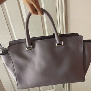 purple micheal kors purse